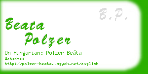 beata polzer business card