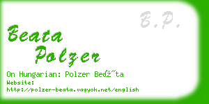 beata polzer business card